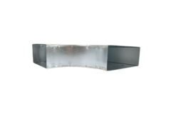 T-stykke 90 grader 220x80 mm - 220x80 mm til kanalføring