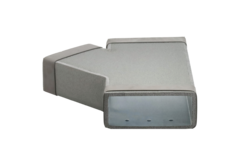 Thermoduct T-stykke 45 grader 220x80 - 170x80 til kanalføring