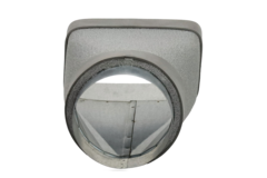 Thermoduct-reduktion 170x80 til diameter 150 mm til kanaler