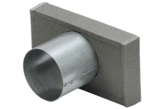 Thermoduct-cover 170x80 med tilslutningsdiameter 80 mm til kanaler