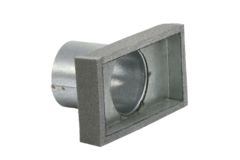 Thermoduct-cover 170x80 med tilslutningsdiameter 80 mm til kanaler