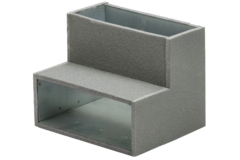 Thermoduct pour-in bøjning 90 grader 220x80 mm lodret