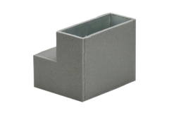 Thermoduct pour-in bøjning 90 grader 220x80 mm lodret