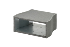 Reduktion af termorør 300x80 mm til 220x80 mm