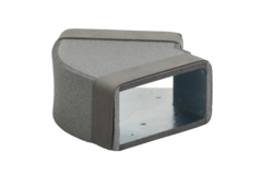 Thermoduct pour-in bøjning 45 grader 300x80 mm vandret