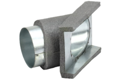Thermoduct 45-graders gren 80 mm