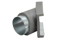 Thermoduct 45-graders gren 80 mm
