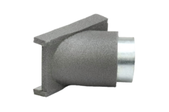 Thermoduct 45-graders gren 80 mm