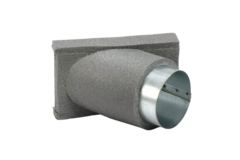 Thermoduct 45-graders gren 80 mm