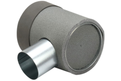 Thermoduct-skot diameter 125 mm H=80 mm enkelt med hul til tunnelkonstruktion