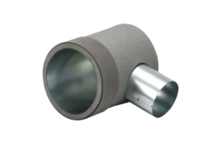 Thermoduct-skot diameter 125 mm H=80 mm enkelt med hul til tunnelkonstruktion