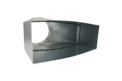 Adapter 220x80 mm til diameter 150 mm til kanalføring