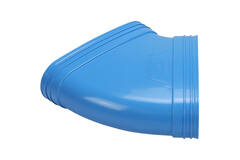 Wavin Ventiza Bøjning 45 grader PVC oval 235x80 mm horisontal M/M