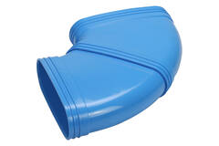 Wavin Ventiza Bøjning 90 grader PVC oval 235x80 mm horisontal M/M