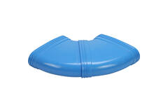 Wavin Ventiza Bøjning 90 grader PVC oval 235x80 mm horisontal M/M