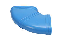Wavin Ventiza Bøjning 90 grader PVC oval 235x80 mm horisontal M/M
