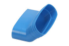 Wavin Ventiza Bøjning 45 grader PVC oval 235x80 mm lodret M/S
