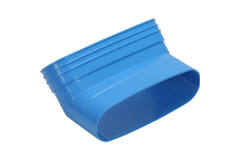 Wavin Ventiza Bøjning 45 grader PVC oval 235x80 mm lodret M/S