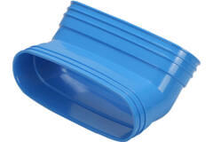 Wavin Ventiza Bøjning 45 grader PVC oval 195x80 mm lodret M/M