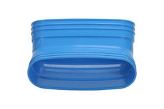 Wavin Ventiza Bøjning 45 grader PVC oval 195x80 mm lodret M/M