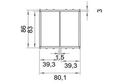 Wavin Ventiza Limstik PVC oval 195x80 mm M/M