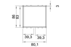 Wavin Ventiza Limstik PVC oval 195x80 mm M/M