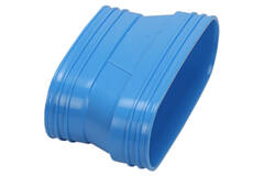 Wavin Ventiza Overgang PVC oval 235x80 mm til 195x80 mm M/M