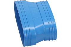 Wavin Ventiza Overgang PVC oval 235x80 mm til 195x80 mm M/M