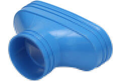 Wavin Ventiza Overgang PVC oval 195x80 mm til 80 mm M/M