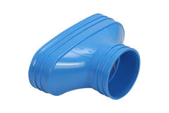 Wavin Ventiza Overgang PVC oval 195x80 mm til 80 mm M/M