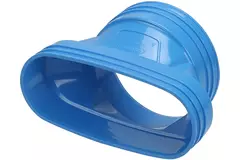 Wavin Ventiza Overgang PVC oval 195x80 mm til 125 mm M/M
