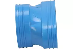 Wavin Ventiza Overgang PVC oval 195x80 mm til 125 mm M/M