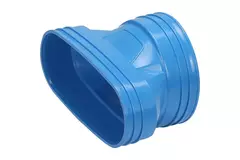 Wavin Ventiza Overgang PVC oval 195x80 mm til 125 mm M/M