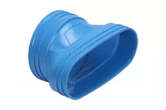 Wavin Ventiza Overgang PVC oval 235x80 mm til 160 mm M/M