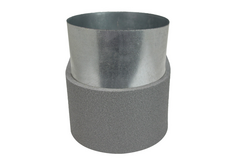 Thermoduct-krave 170 mm x 80 mm til diameter 150 mm til kanalføring