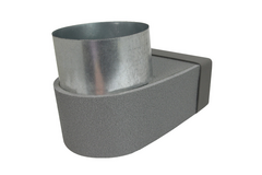 Thermoduct-krave 170 mm x 80 mm til diameter 150 mm til kanalføring