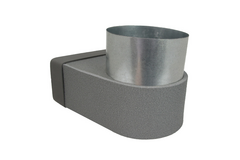 Thermoduct lepe hjørnestykke enkelt symmetrisk 220x80 mm til diameter 150 mm