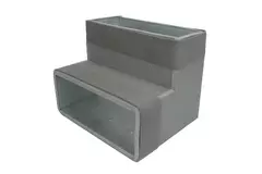Thermoduct-bøjning 90 grader 170x80 lodret til kanalføring