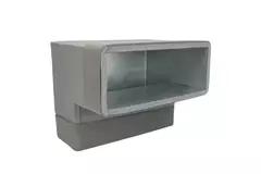 Thermoduct-bøjning 90 grader 170x80 lodret til kanalføring
