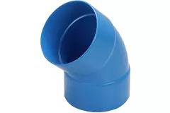 Wavin Ventiza 45 grader Bøjning PVC rund med diameter 80 mm M/M