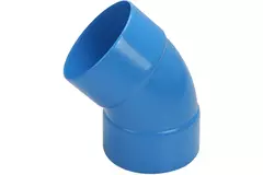 Wavin Ventiza 45 grader Bøjning PVC rund med diameter 80 mm M/M