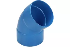 Wavin Ventiza 45 grader Bøjning PVC rund med diameter 80 mm M/M