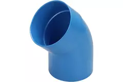 Wavin Ventiza 45 grader bøjning PVC rund med diameter 160 mm M/S