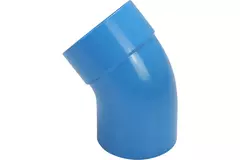 Wavin Ventiza 45 grader bøjning PVC rund med diameter 160 mm M/S