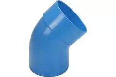 Wavin Ventiza 45 grader bøjning PVC rund med diameter 160 mm M/S