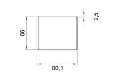 Wavin Ventiza selvklæbende sokkel PVC rund 80 mm M/M