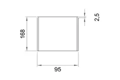 Wavin Ventiza selvklæbende sokkel PVC rund 160 mm M/M