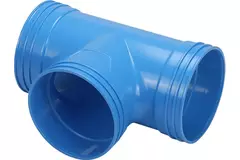 Wavin Ventiza T-stykke 90 grader PVC rund med diameter 125 mm M/M/M