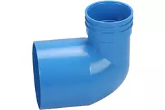 Wavin Ventiza endestykke 90 grader PVC rund 125x80x70 mm M/M