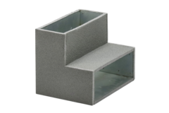 Thermoduct pour-in bøjning 90 grader 220x80 mm lodret